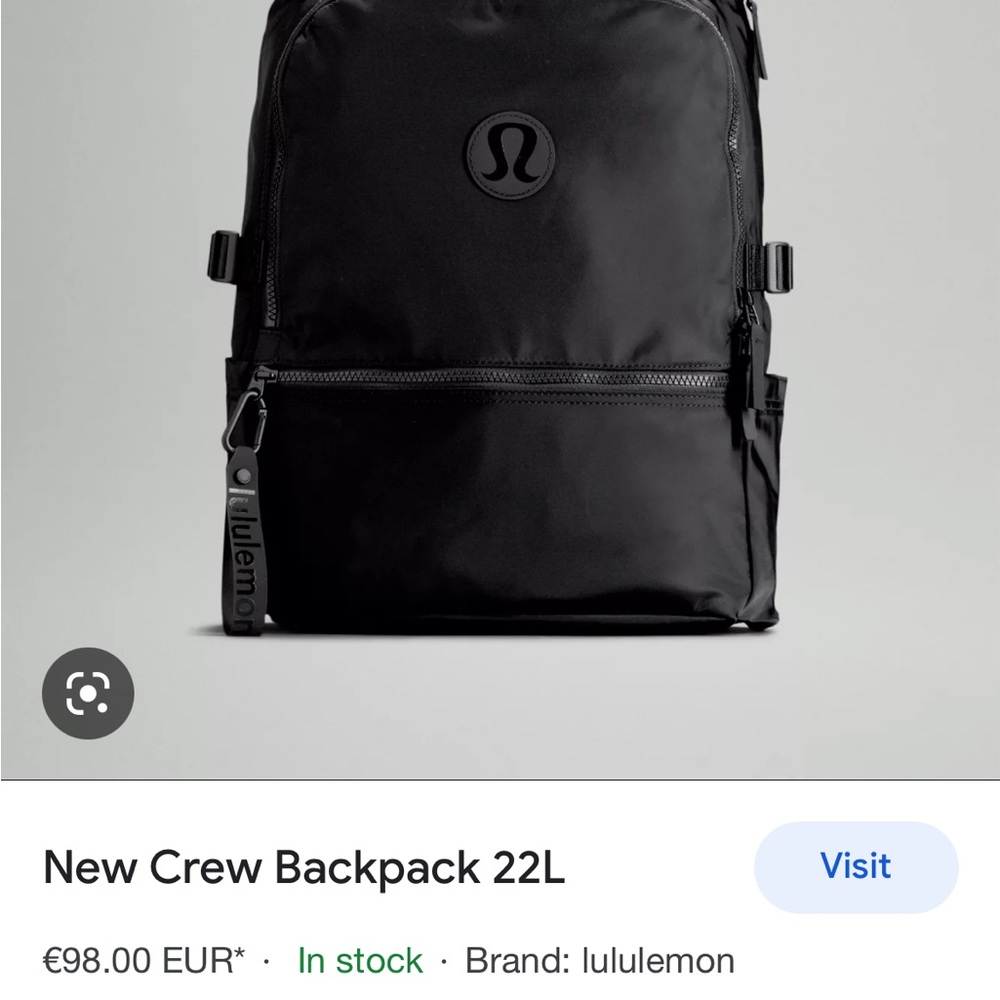 lululemon new crew backpack